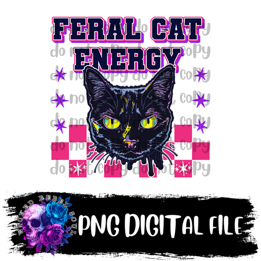 Feral Cat Energy : DIGITAL DOWNLOAD PNG