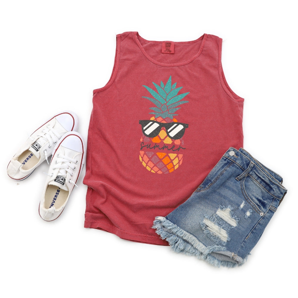 Summer Pineapple with sunglasses BOHO SUMMER DROP / DTF TRANSFER ONLY