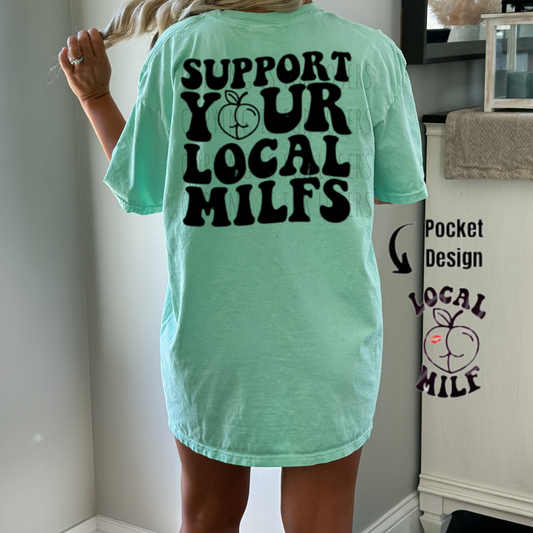 Support your local MILFs with pocket - DTF TRANSFER ONLY