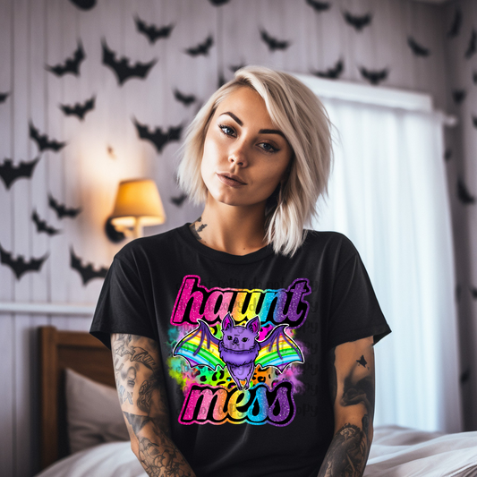 Haunt Mess batty - DTF TRANSFER ONLY LFH