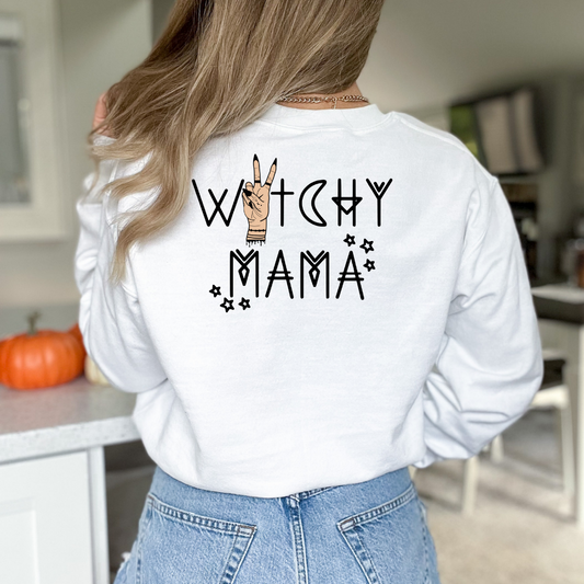 Witchy Mama peace sign - DTF TRANSFER ONLY