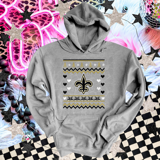 Saints - DTF TRANSFER (ugly xmas sweater mascot football)