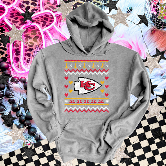 Chiefs - DTF TRANSFER (ugly xmas sweater mascot football)