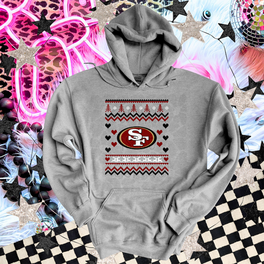 San Francisco - DTF TRANSFER (ugly xmas sweater mascot football)