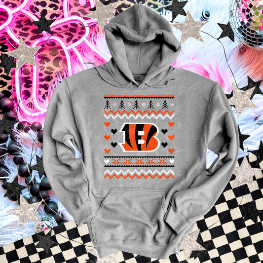 Bengals - DTF TRANSFER (ugly xmas sweater mascot football)