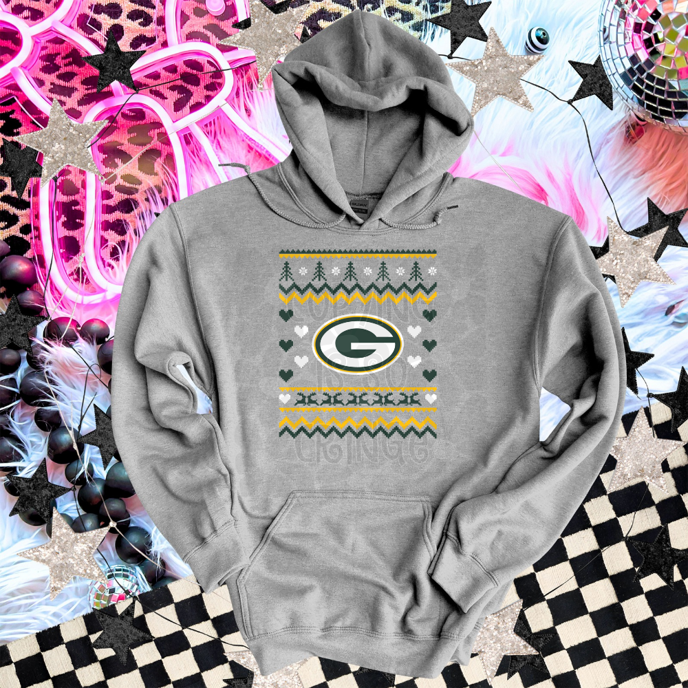 Packers - DTF TRANSFER (ugly xmas sweater mascot football)