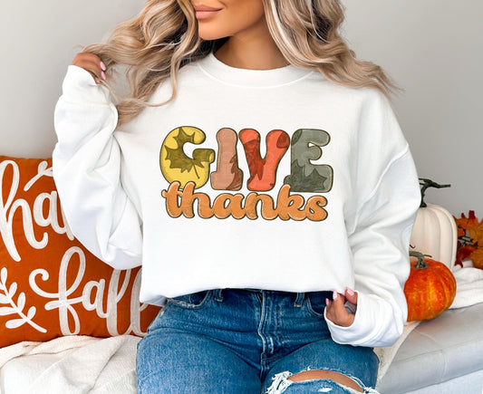 Give Thanks - DTF TRANSFER (CST/Sep24)