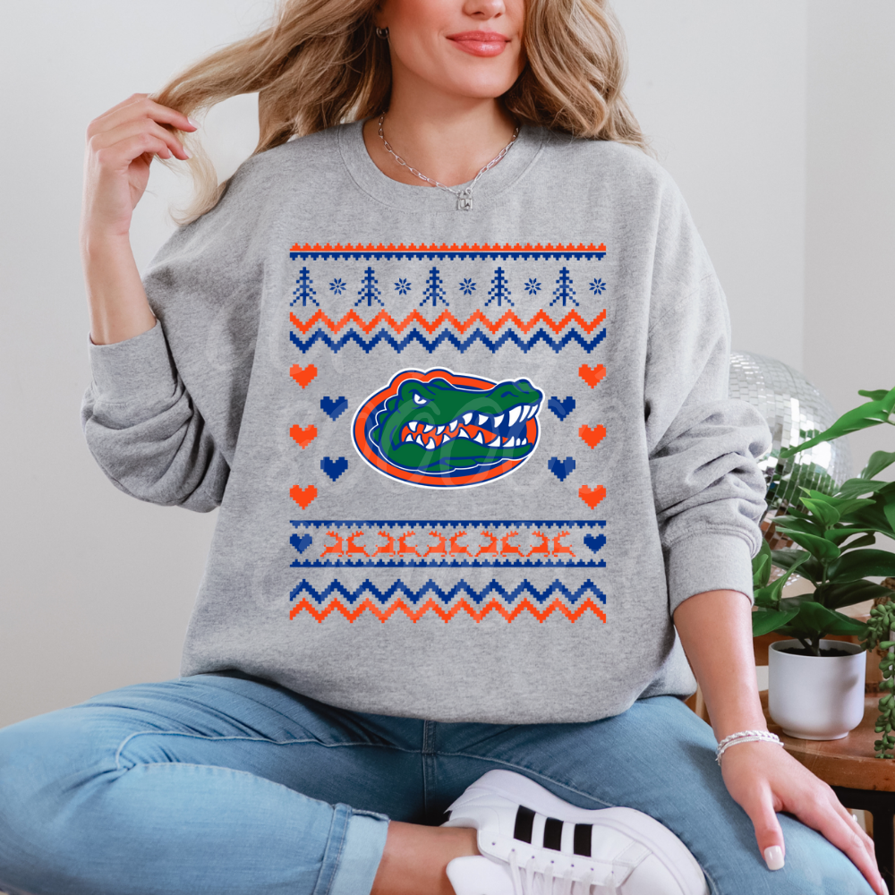 Florida Gators - DTF TRANSFER (ugly xmas sweater mascot football)