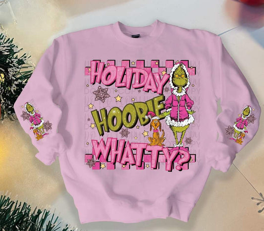 Holiday Whatty grouch hoodie - DTF TRANSFER ONLY (SSDa)