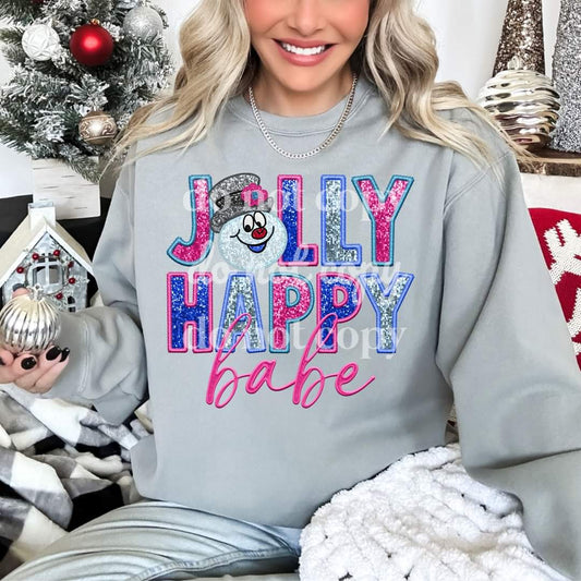 Jolly Happy Babe - DTF TRANSFER (TED)