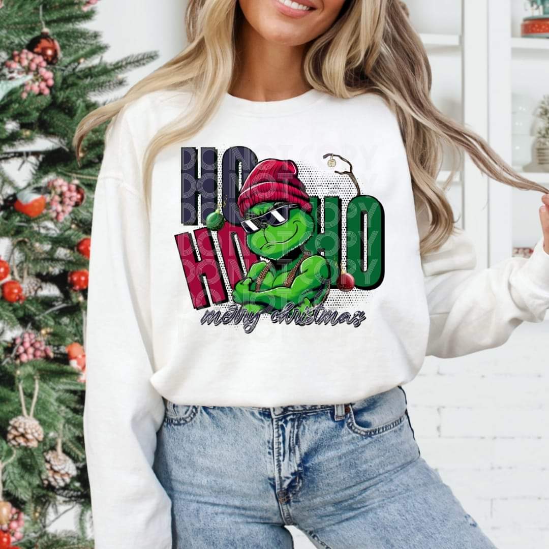 Ho Ho Ho Grouch- DTF TRANSFER (SSDD)