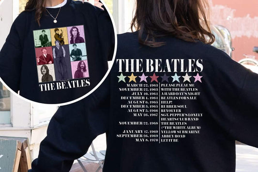 The Beatles tour WHITE - DTF TRANSFER (SSDa)