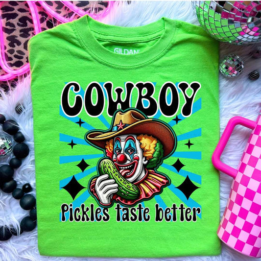 Cowboy pickles taste better clown - DTF TRANSFER (HWD)