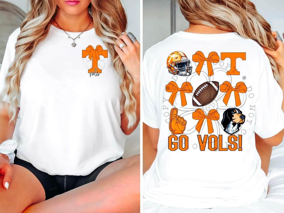 Tennessee Vols - DTF TRANSFER - Sports Bows drop (FDC)