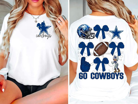 Cowboys - DTF TRANSFER - Sports Bows drop (FDC)