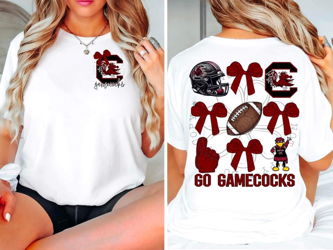 Gamecocks - DTF TRANSFER - Sports Bows drop (FDC)