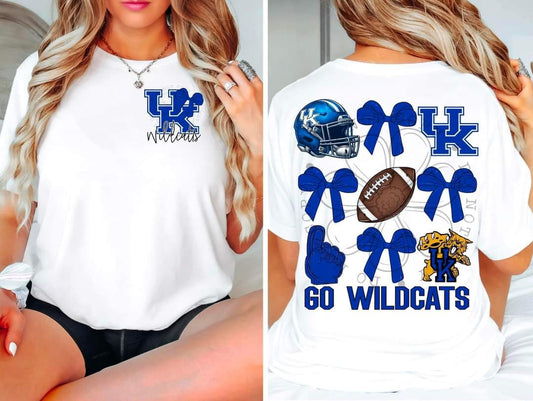 Wildcats - DTF TRANSFER - Sports Bows drop (FDC)