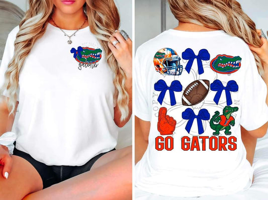 Gators - DTF TRANSFER - Sports Bows drop (FDC)