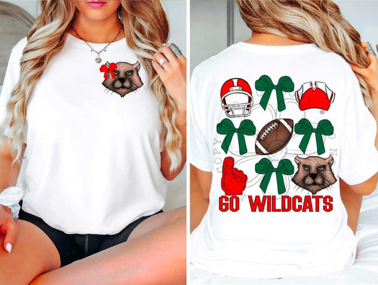 Wildcats - DTF TRANSFER - Sports Bows drop (FDC)