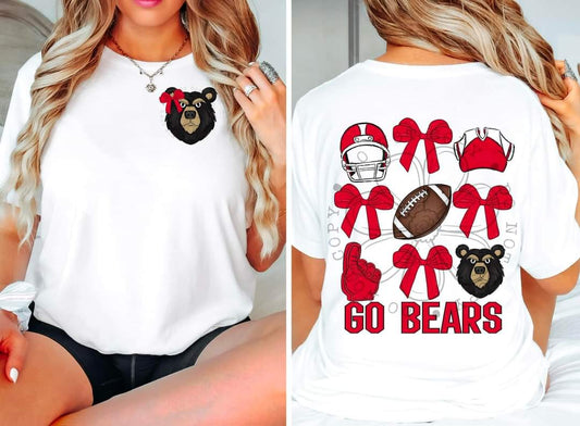 Bears - DTF TRANSFER - Sports Bows drop (FDC)