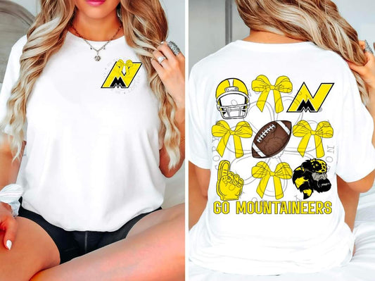 Mountaineers - DTF TRANSFER - Sports Bows drop (FDC)