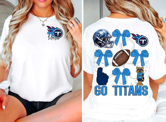 Titans - DTF TRANSFER - Sports Bows drop (FDC)