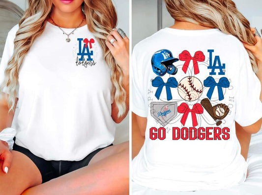 Baseball Dodgers - DTF TRANSFER - Sports Bows drop (FDC)