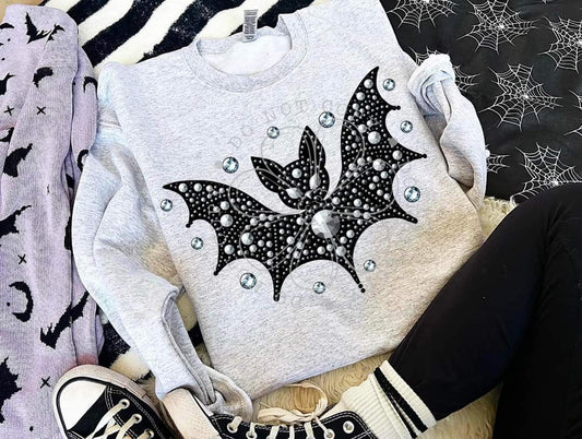 Bat faux rhinestones - DTF TRANSFER (FDC)