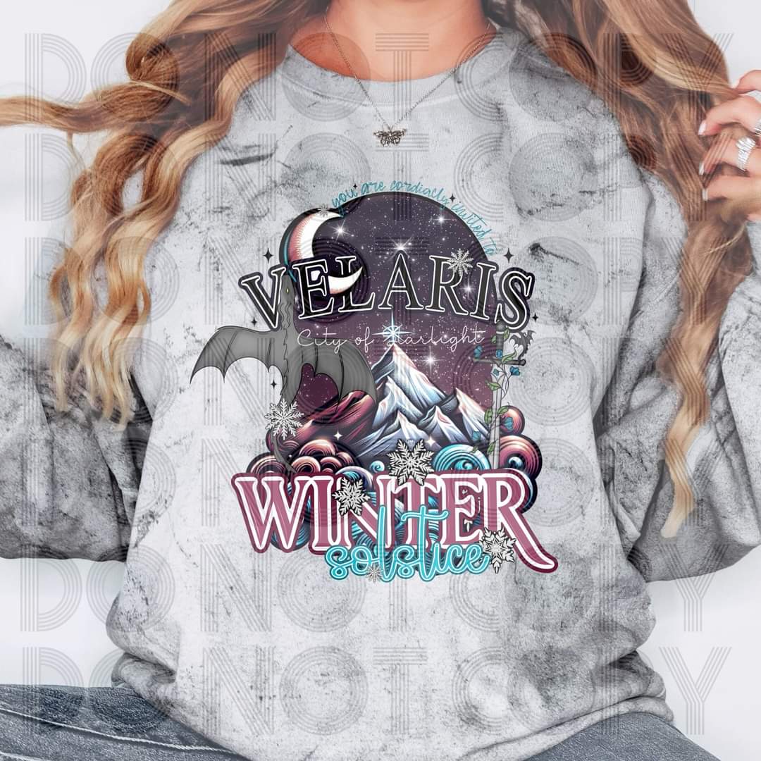 Winter solstice - DTF TRANSFER (fall la la bookish Collab PHDC/RHD)