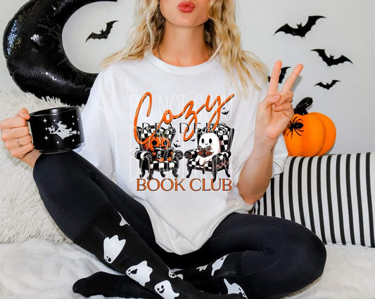 Cozy readers book club - DTF TRANSFER (fall la la bookish Collab PHDC/RHD)