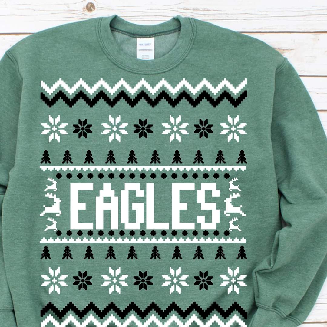 Eagles - DTF TRANSFER (ugly xmas sweater mascot football)