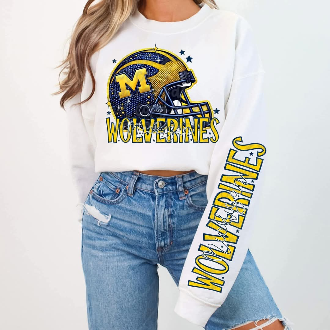 Wolverines w/ or w/o sleeves - DTF TRANSFER - (VDS)