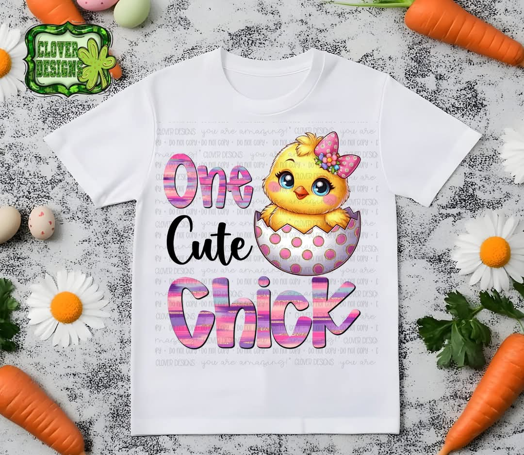 One cute chick - DTF TRANSFER (T EASTER COLLAB BUNDLE)