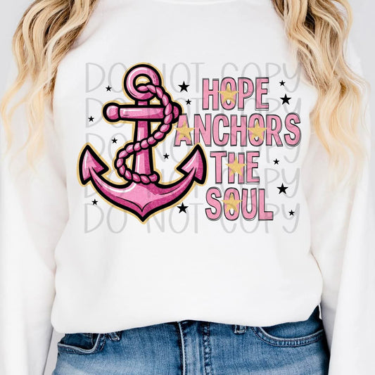 Hope anchors the soul-DTF TRANSFER (FDC MR25)