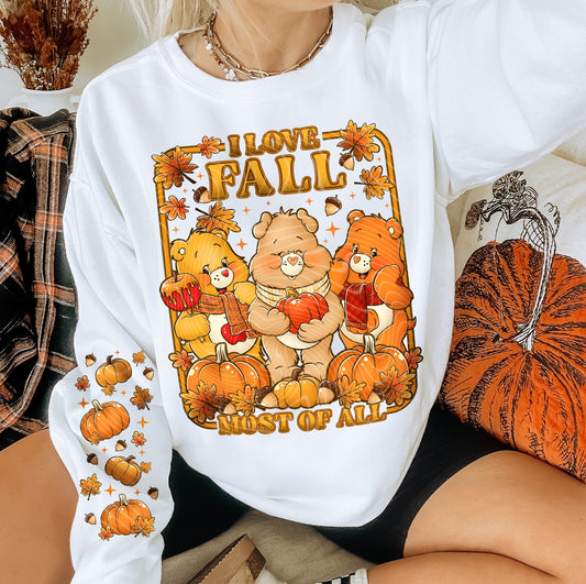 I love fall Carebears - DTF TRANSFER (Holiday Kickoff Collab)