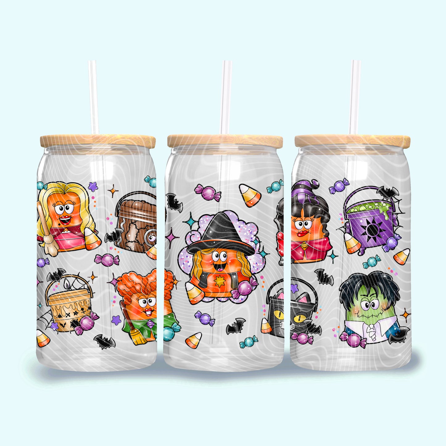 Halloween nuggets and buckets - UV dtf wrap 16oz libbey : (Holiday kickoff Collab)