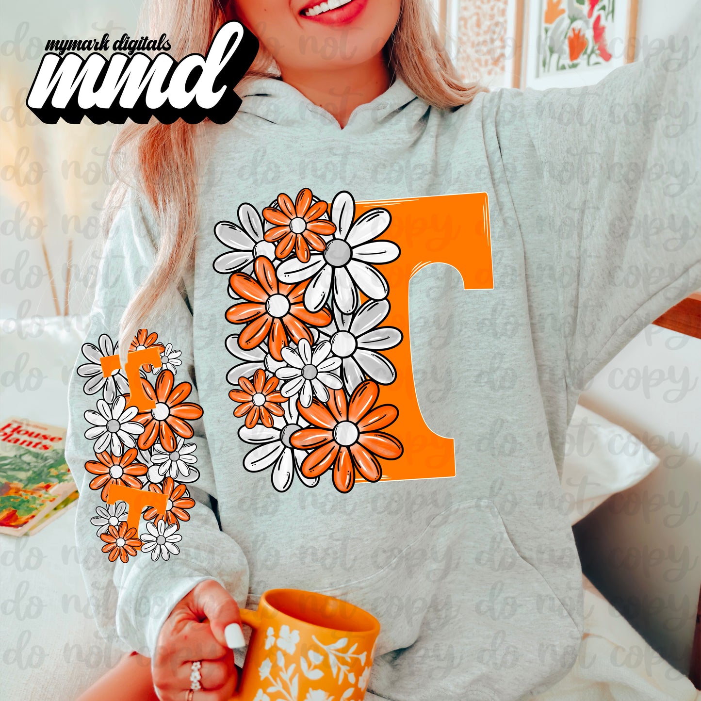 Tennessee Vols - DTF TRANSFER (floral letters & skellies & sleeves MMD)