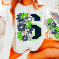 Green & navy - DTF TRANSFER (floral letters & skellies & sleeves MMD)