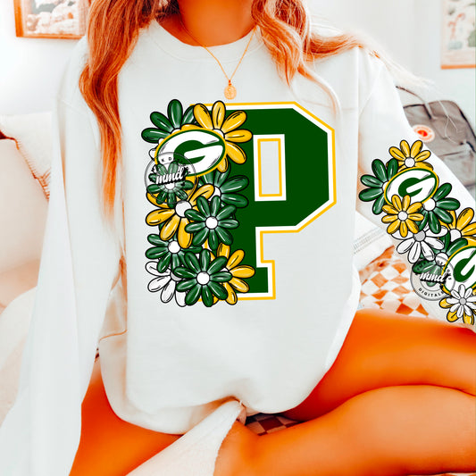 Packers - DTF TRANSFER (floral letters & skellies & sleeves MMD)