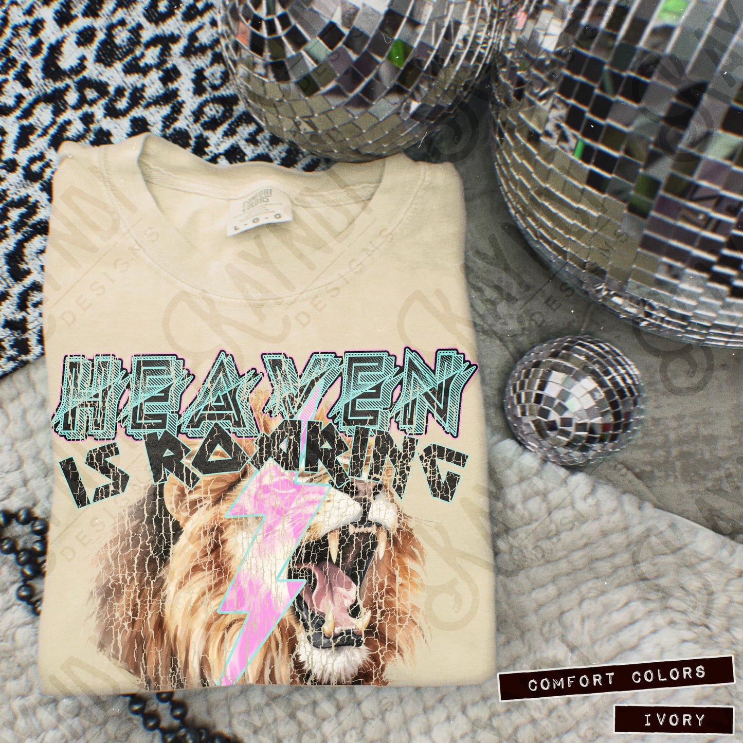 Heaven is roaring BLACK - DTF TRANSFER (SDD/KD faith Collab)