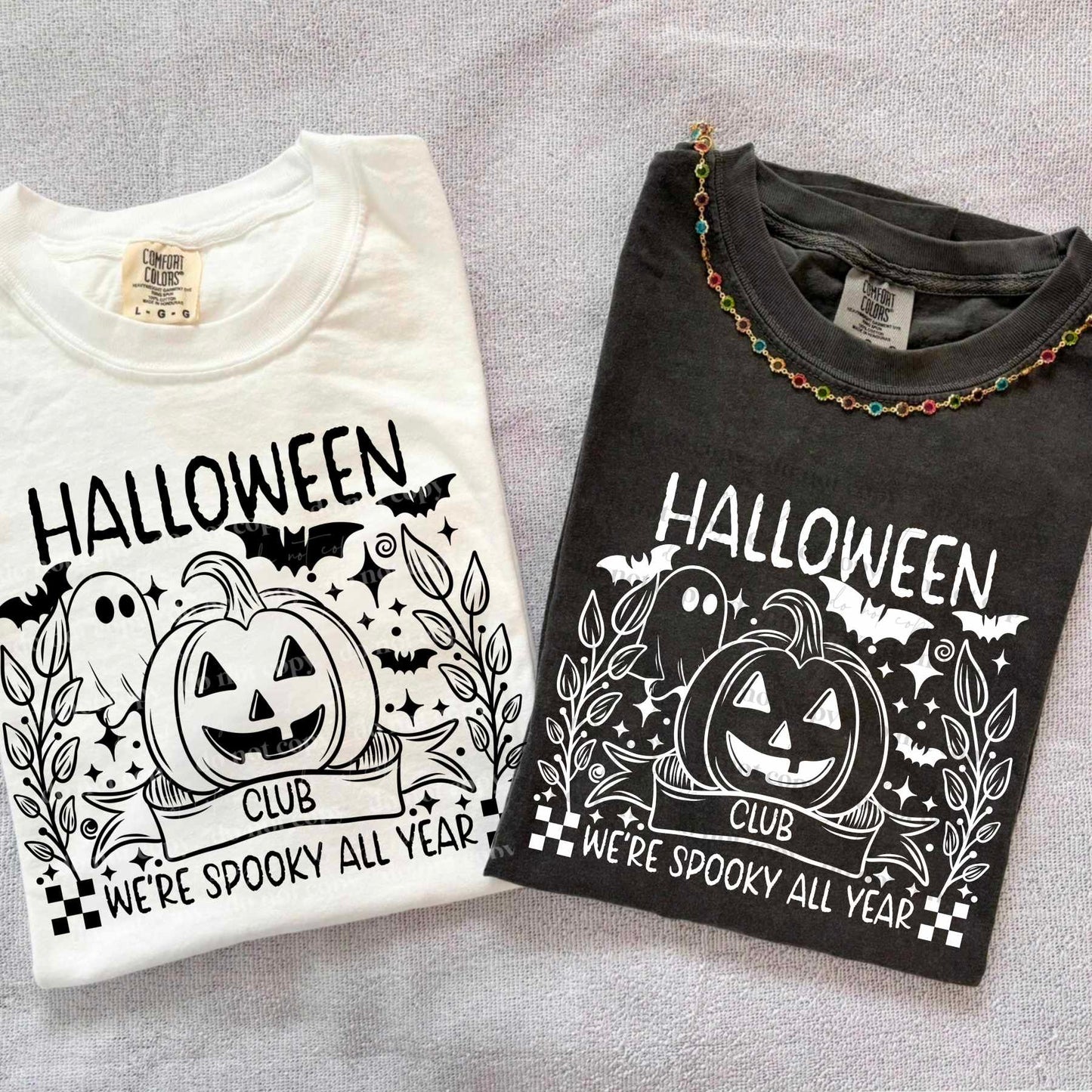 Halloween we are spooky all year (black) -DTF TRANSFER (CSC)