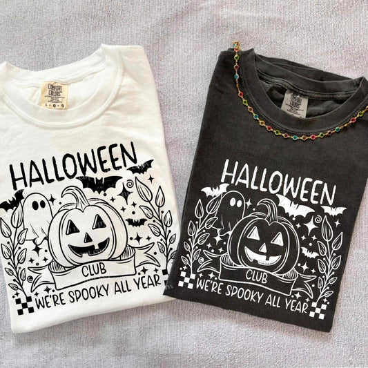 Halloween we are spooky all year (black) -DTF TRANSFER (CSC)