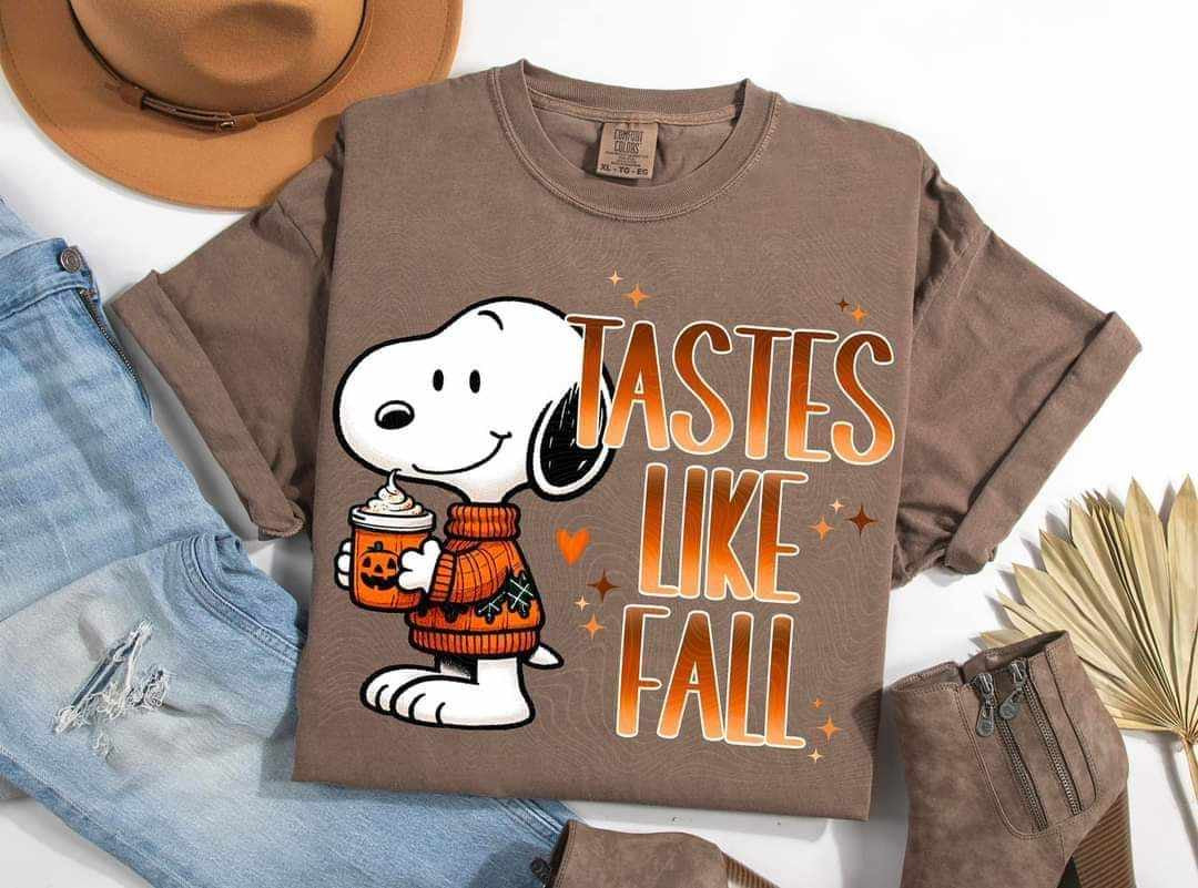 Taste like fall snoopy - DTF TRANSFER (DDD)