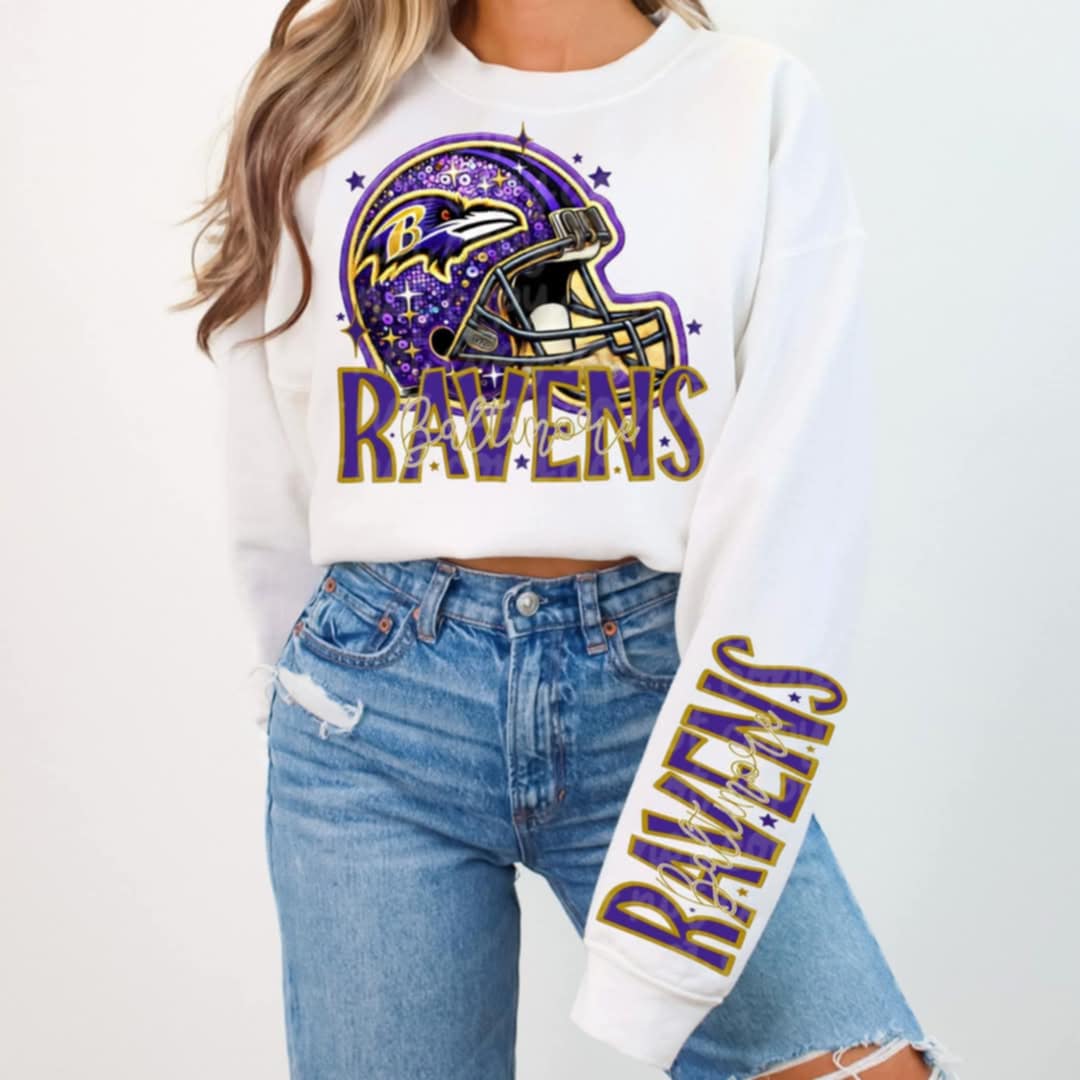 Ravens w/ or w/o sleeves - DTF TRANSFER - (VDS)