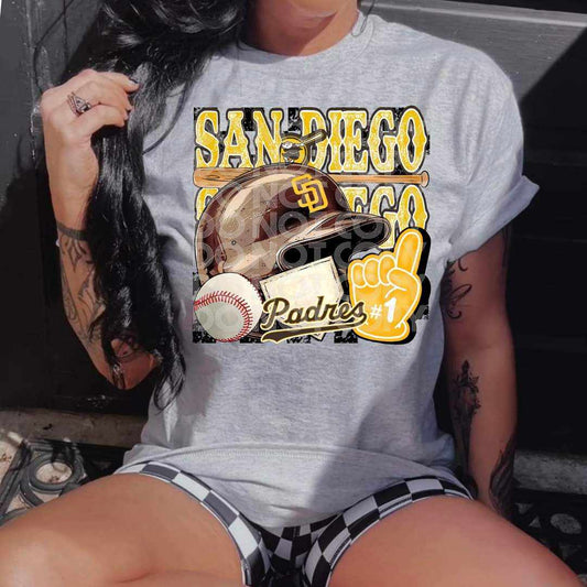 San Diego Baseball - DTF TRANSFER (RHD)