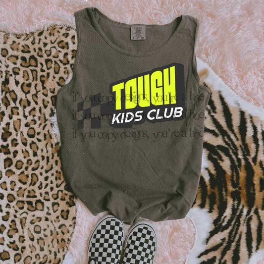 Tough Kids Club Lime Green - DTF TRANSFER (SAVED)