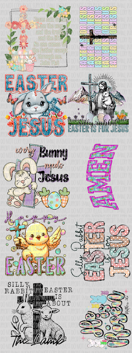 Easter is for Jesus; premade gang sheet