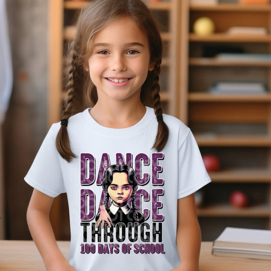 Dance Dance Through 100 Days - DTF TRANSFER 100 Days Of School (SSDD)