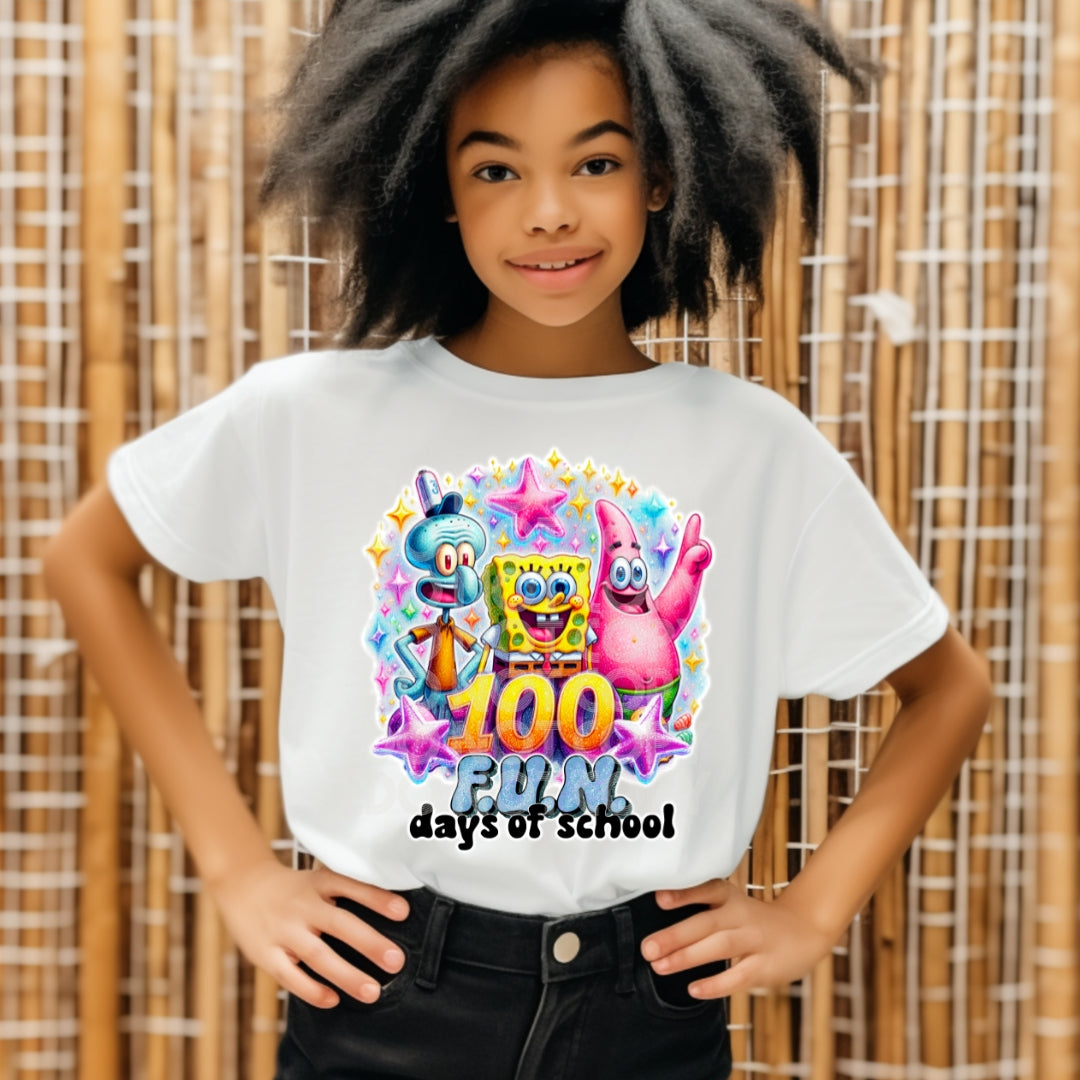 100 Fun Days - DTF TRANSFER 100 Days Of School (ASLD)