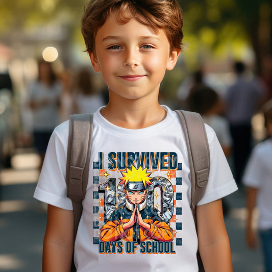 I Survived 100 Days Naruto - DTF TRANSFER 100 Days Of School (SSD)